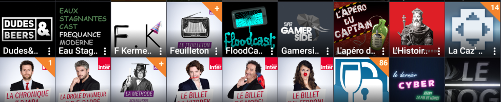 ça fait quelques podcasts