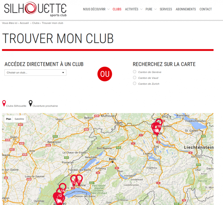 "Store locator" Avancé "Store locator" Avancé