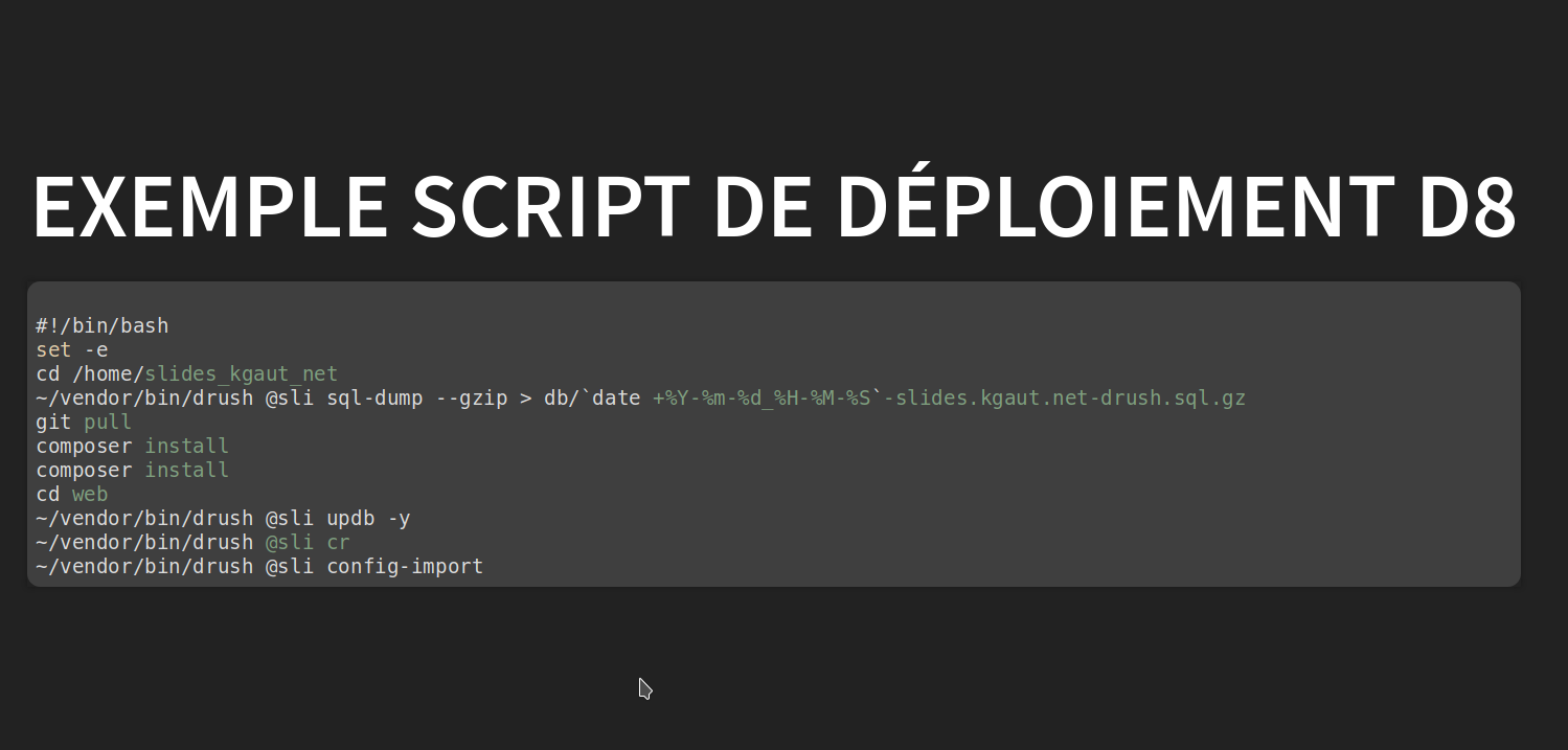 Exemple d'un fichier de déploiement