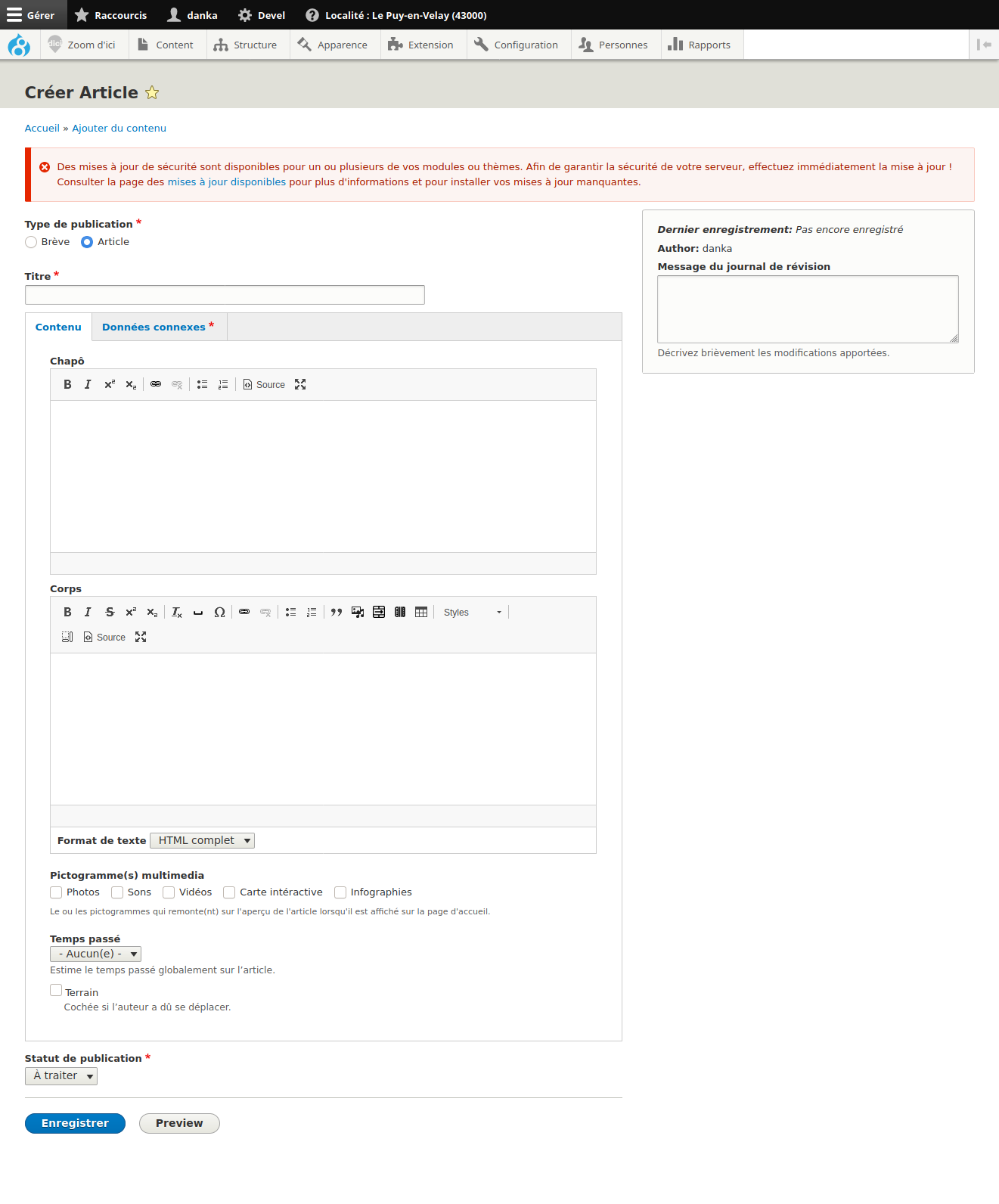 Configuration du module