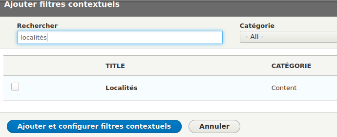 Ajout filtre contextuel