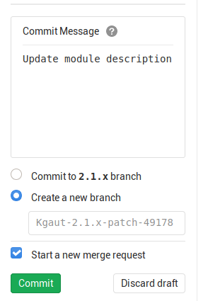 gitlab drupal merge request