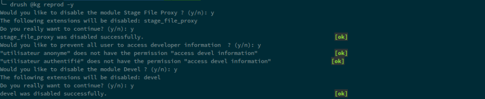 Script Drush