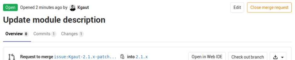 Drupal Merge request