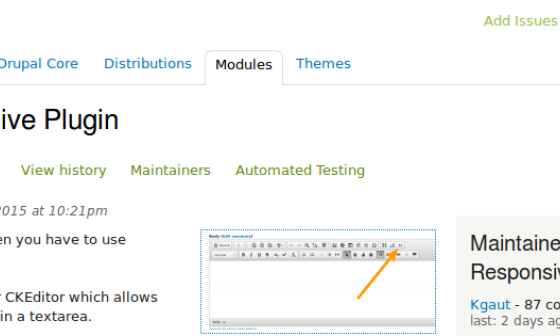 CKEditor Responsive Plugin