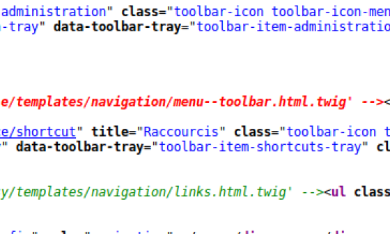 Les suggestions de templates dans Drupal 8