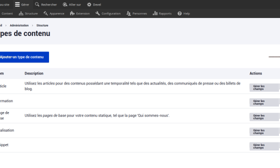 Claro le futur thème d'admin de drupal 8