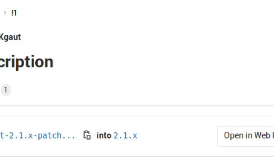 Drupal Merge request