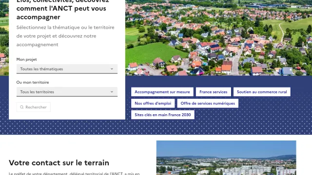 Page d'accueil du site