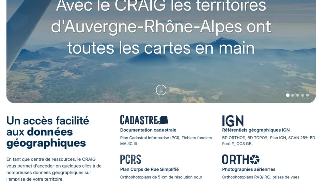 Page d'accueil du site