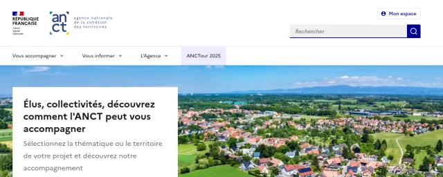 Page d'accueil du site