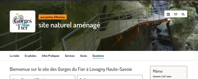 homepage gorges du fier