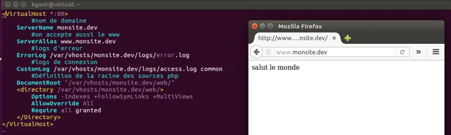 Créer son premier Virtual Host sous Ubuntu