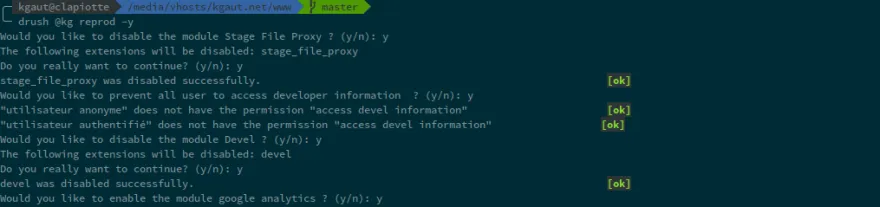 Script Drush
