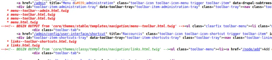 Les suggestions de templates dans Drupal 8