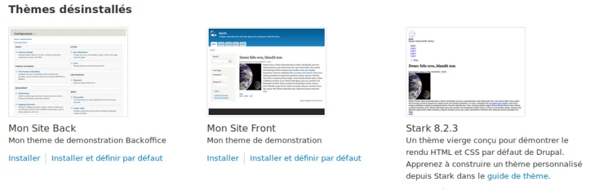 Créer un thème personnalisé pour Drupal 8