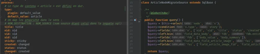Drupal 8 - Migrate - exemples de migrations "réelles"