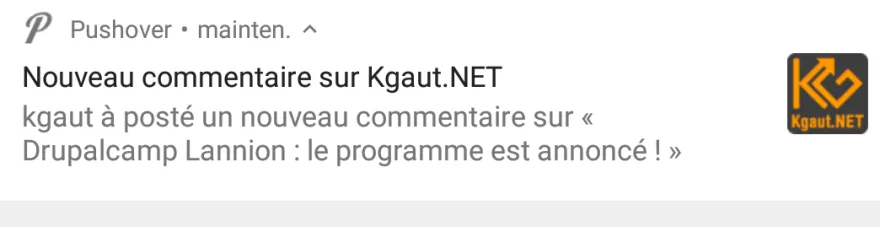Exemple notification Pushover depuis Drupal 8
