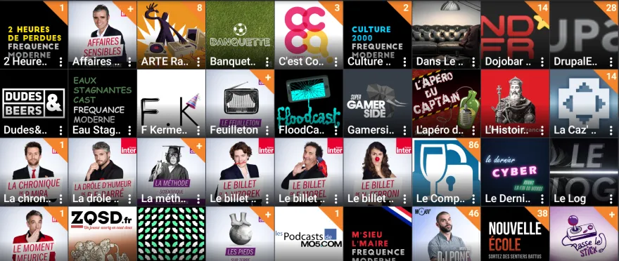 ça fait quelques podcasts