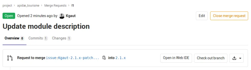 Drupal Merge request
