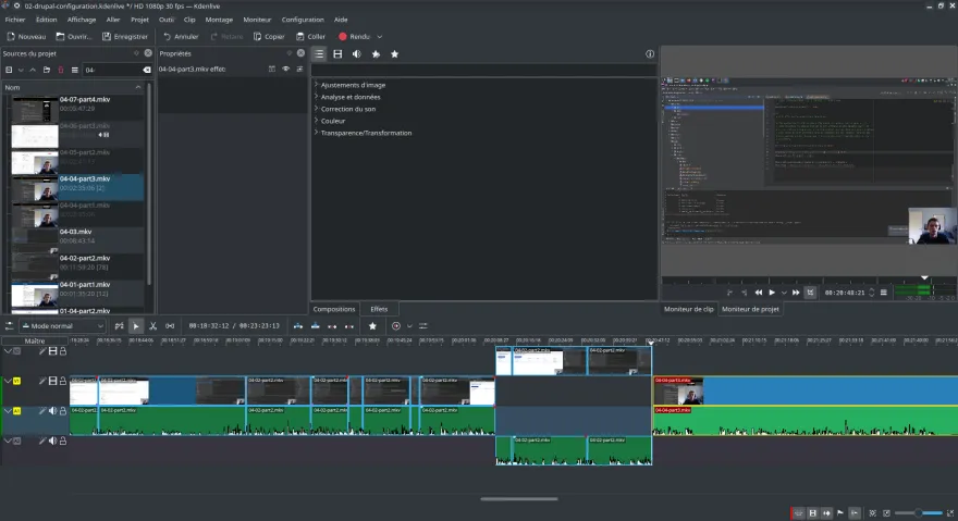 Montage en cours