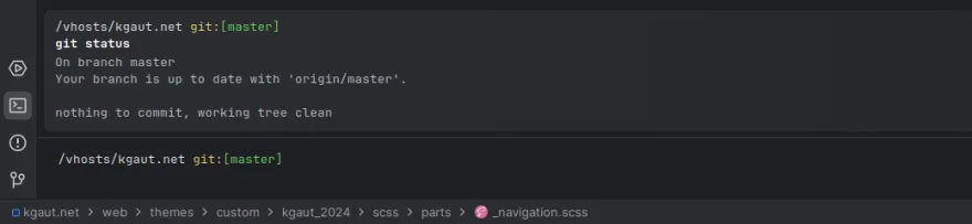 Nouveau terminal phpstorm